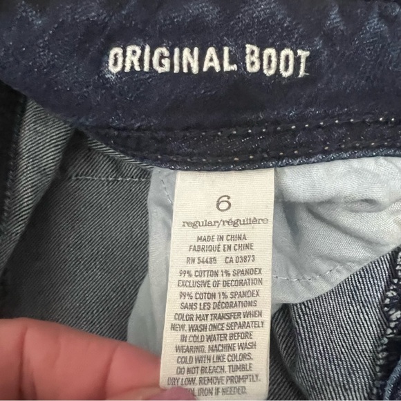 American Eagle Perfect Bootcut Mid Rise Denim Jeans Cowgirl Rodeo Western Size 6 - Picture 5 of 9